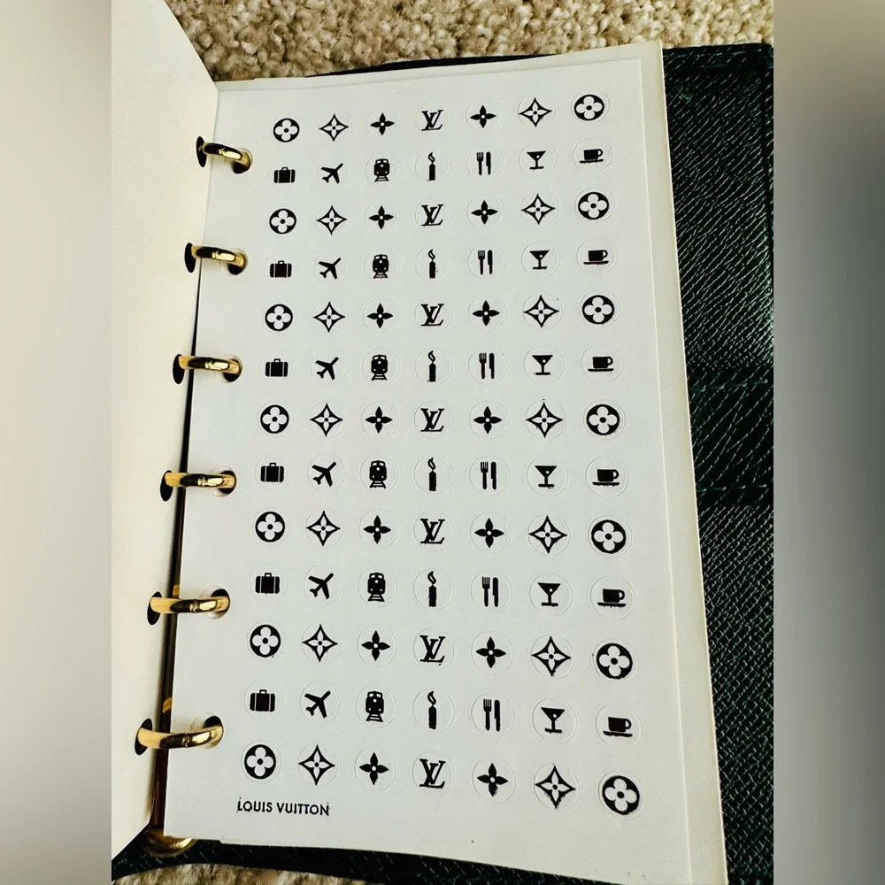 Louis Vuitton Agenda PM Green Taiga Leather